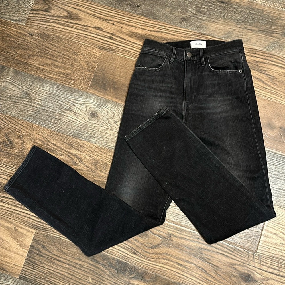 Sz 27 Frame “Le Hollywood” black jeans